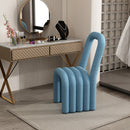 Ins wind creative makeup chair lamb wool design bedroom dressing dining room use