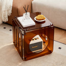 Acrylic Movable Side Table for Living Room & Creative Home Décor