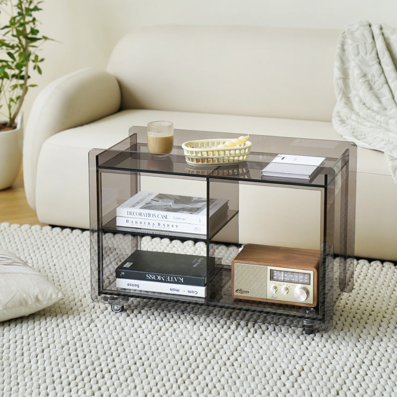 Movable Acrylic Storage Cart