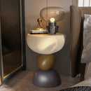 Cream wind rotating side few light luxury multi-functional living room corner use