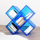 Light luxury acrylic book magazine storage rack desktop living room use