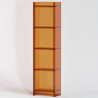 Light luxury solid wood small bookshelf floor-to-ceiling narrow cabinet balcony living room storage and use