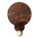 Italian light luxury round flying saucer coffee table, minimalist storage, modern small apartment living room for home use