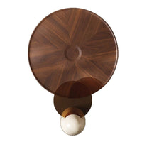 Italian light luxury round flying saucer coffee table, minimalist storage, modern small apartment living room for home use