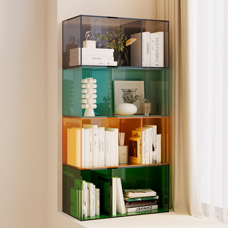 Modern Acrylic & Wood Window Bookshelf