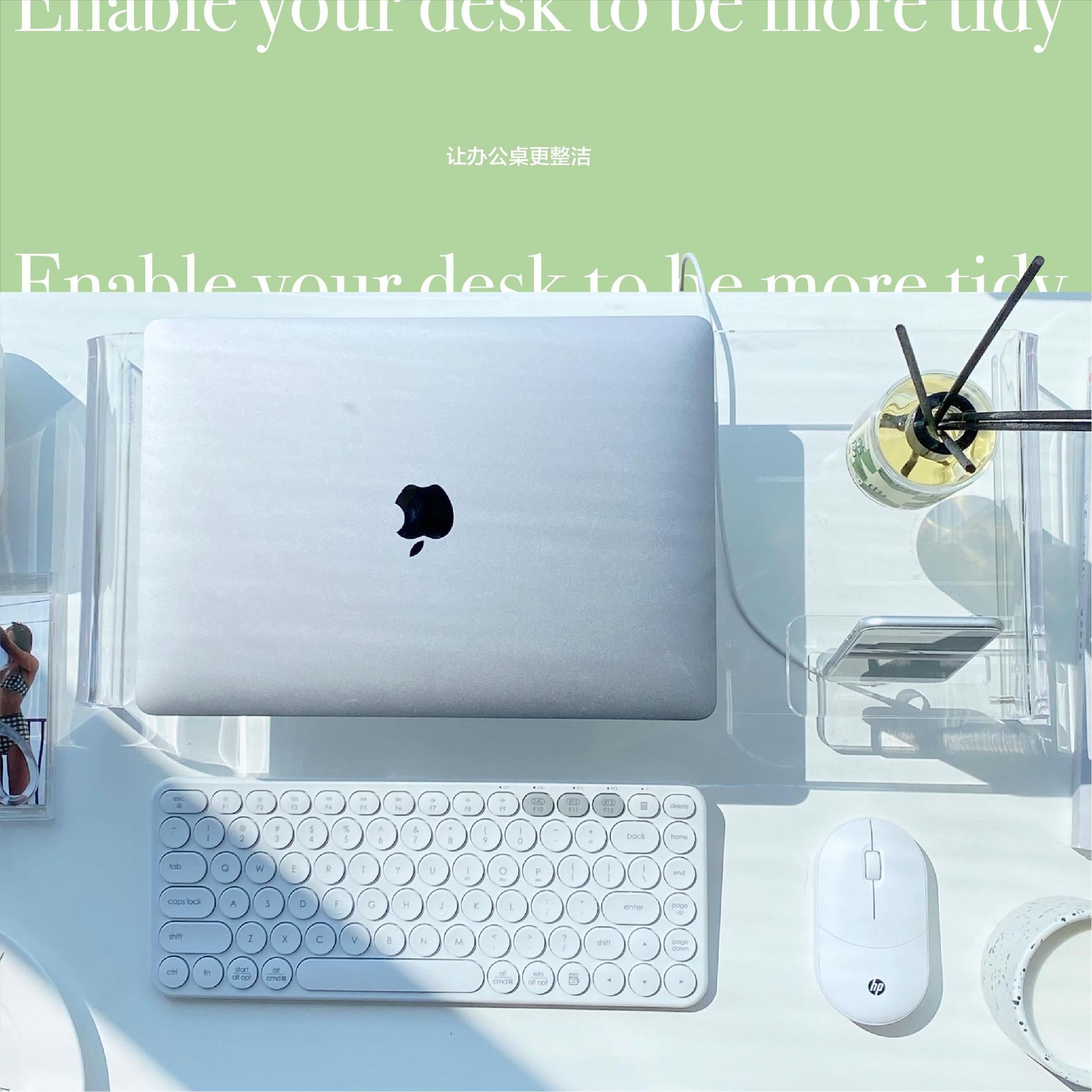 Transparent Acrylic Desktop Organizer Riser