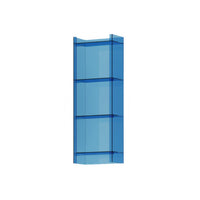 Light luxury solid wood small bookshelf floor-to-ceiling narrow cabinet balcony living room storage and use