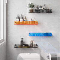 Light luxury multi-layer bathroom wall storage shelf household toilet baffle bathroom storage rack laminate narrow cabinet