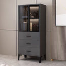 Chinese modern dining side wine cabinet glass locker living room dining room storage use
