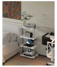 Narrow Solid Wood Storage Shelf for Home & Balcony