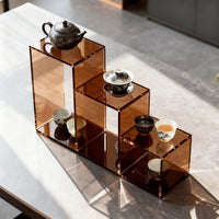 Luxury Acrylic Tea Display Shelf for Home Tea Sets
