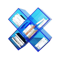 Light luxury acrylic book magazine storage rack desktop living room use