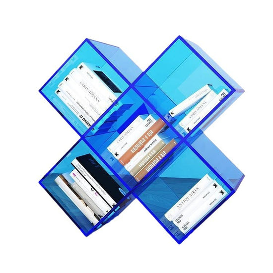 Light luxury acrylic book magazine storage rack desktop living room use