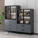 Chinese modern dining side wine cabinet glass locker living room dining room storage use