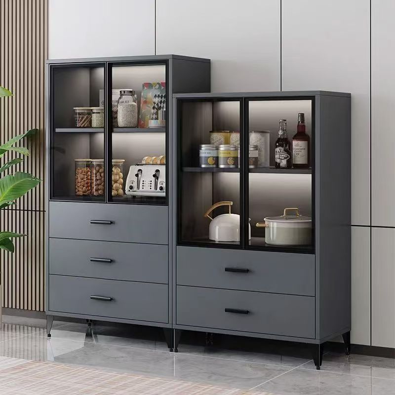 Chinese modern dining side wine cabinet glass locker living room dining room storage use