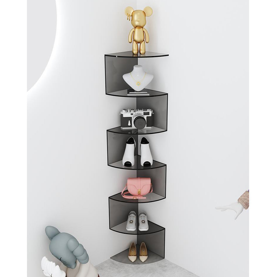 Acrylic Wall-Mounted Corner Shelf