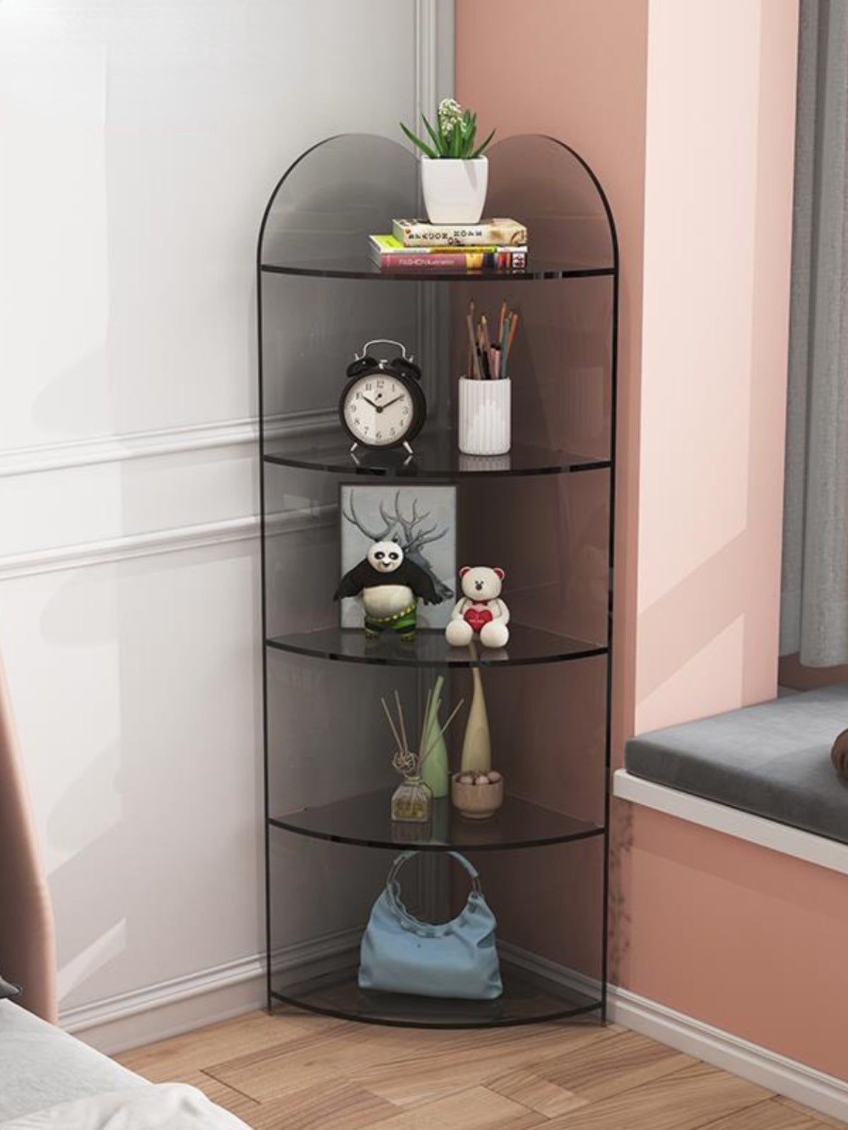Multi-Layer Corner Bathroom Shelf