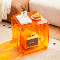 Acrylic Movable Side Table for Living Room & Creative Home Décor