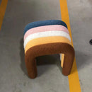 Ins wind creative makeup chair lamb wool design bedroom dressing dining room use