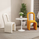 Ins wind creative makeup chair lamb wool design bedroom dressing dining room use
