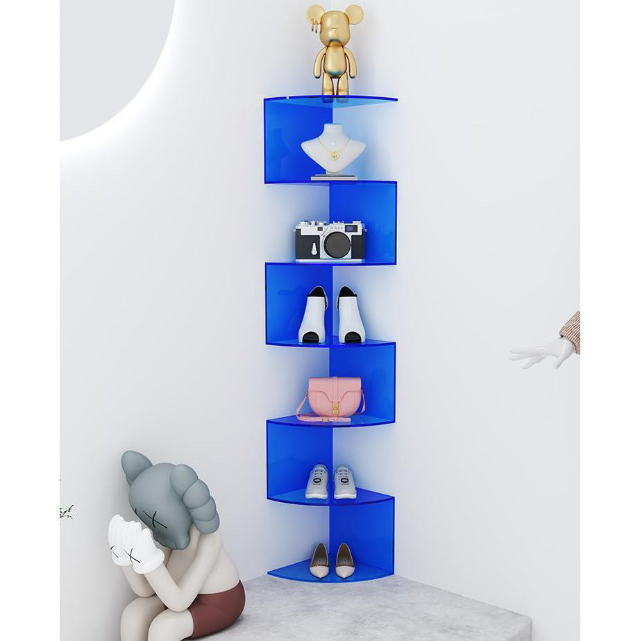 Acrylic Wall-Mounted Corner Shelf