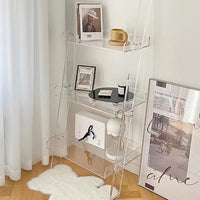 Luxury Acrylic Floor-Standing Magazine Shelf
