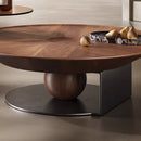 Italian light luxury round flying saucer coffee table, minimalist storage, modern small apartment living room for home use