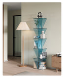 Modern Acrylic Corner Bookshelf