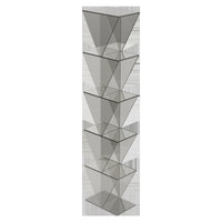 Modern Acrylic Corner Bookshelf