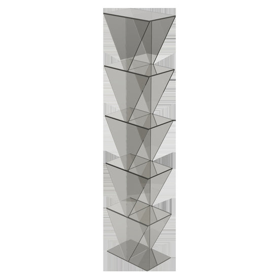 Modern Acrylic Corner Bookshelf