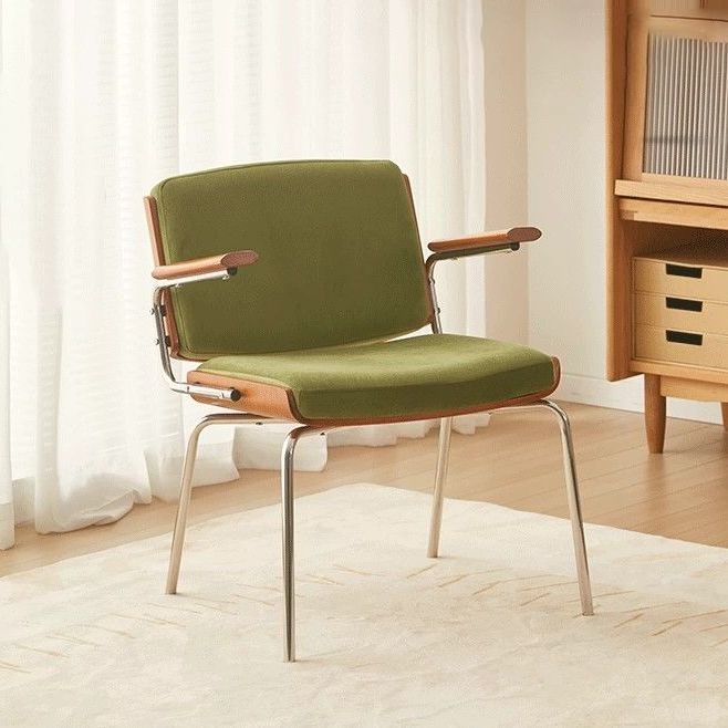 Wabi Sabi Chinese antique casual dining chair backrest design bedroom balcony single use