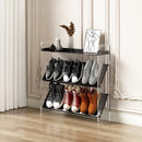 Narrow Acrylic & Wood Multi-Tier Storage Rack