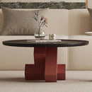 Italian minimalist geometric coffee table creative design light luxury living room display and use
