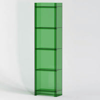 Light luxury solid wood small bookshelf floor-to-ceiling narrow cabinet balcony living room storage and use