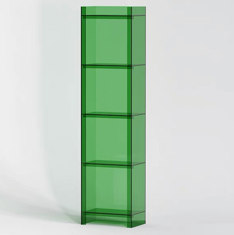 Light luxury solid wood small bookshelf floor-to-ceiling narrow cabinet balcony living room storage and use