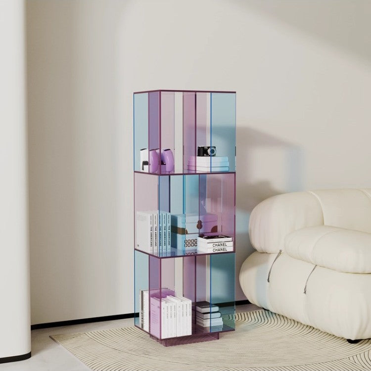 Transparent Freestanding Bookshelf