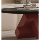 Italian minimalist geometric coffee table creative design light luxury living room display and use