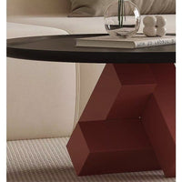 Italian minimalist geometric coffee table creative design light luxury living room display and use