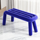 Ins wind creative makeup chair lamb wool design bedroom dressing dining room use