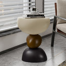 Cream wind rotating side few light luxury multi-functional living room corner use
