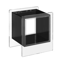 Postmodern light luxury bedside cabinet transparent installation-free bedroom storage use