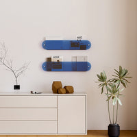Modern Wall-Mounted Acrylic Magazine Shelf