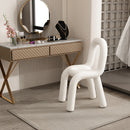 Ins wind creative makeup chair lamb wool design bedroom dressing dining room use