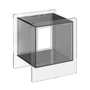Postmodern light luxury bedside cabinet transparent installation-free bedroom storage use