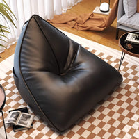 Modern style black lazy sofa can be lying down or sleeping, single living room balcony for leisure use