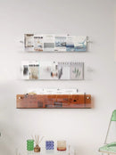 Modern Wall-Mounted Acrylic Magazine Rack