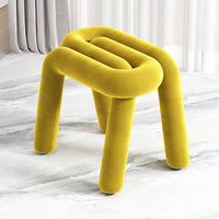 Ins wind creative makeup chair lamb wool design bedroom dressing dining room use