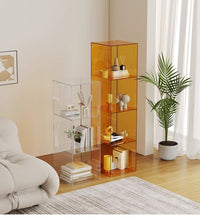 Acrylic shelf floor-to-ceiling storage living room multi-layer two-layer storage cabinet small entrance desktop display rack box