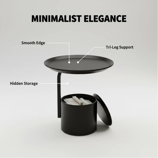 Simple and creative movable coffee table rack, multi-functional storage, bedroom balcony sofa side use