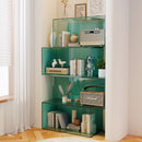 Transparent Acrylic Multi-Tier Bookshelf